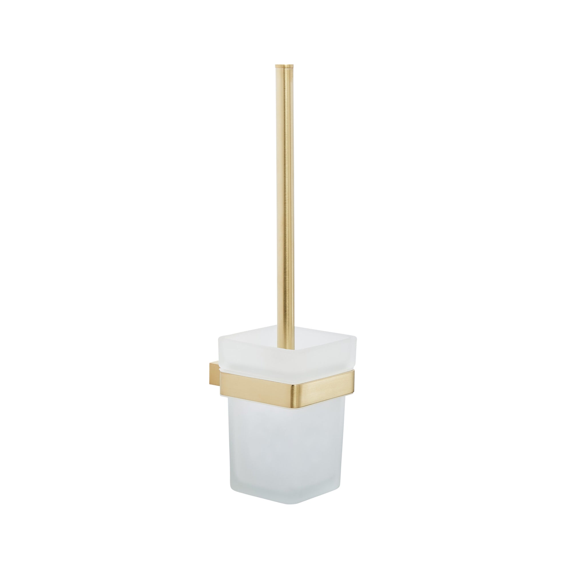 Premium Toilet Brush Set – Brushed Brass