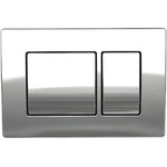 Wh Button Square Chrome