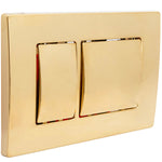 Wh Button Square Brushed Brass
