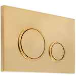 Wh Button Round Brushed Brass
