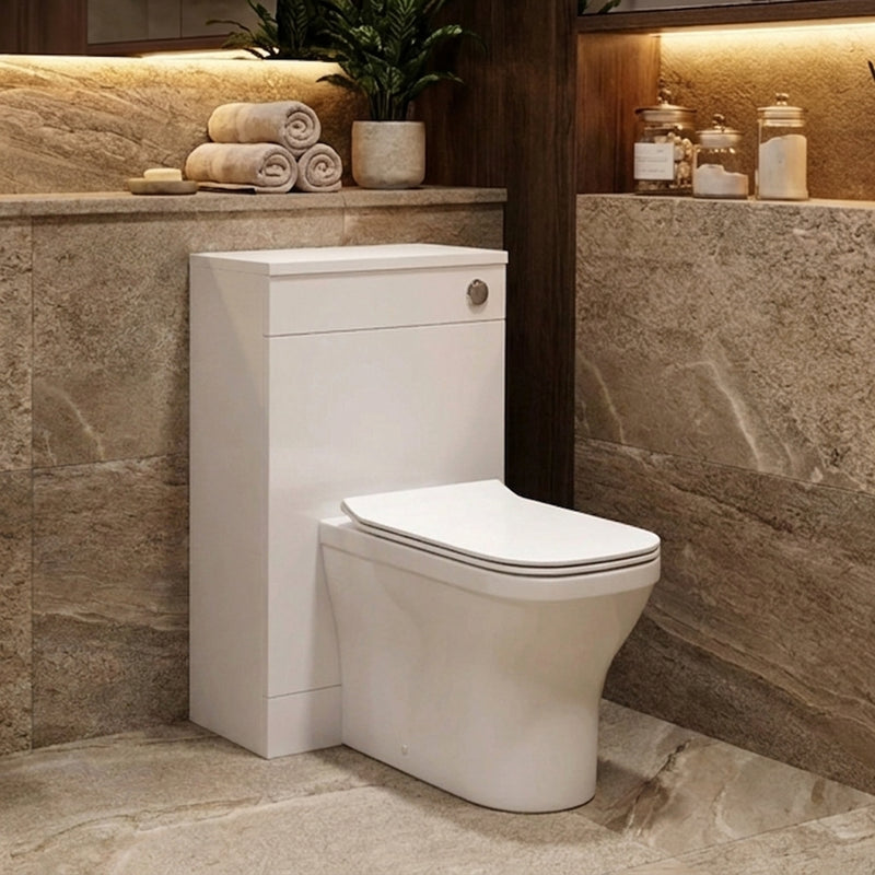 500mm Waterproof WC Unit – White