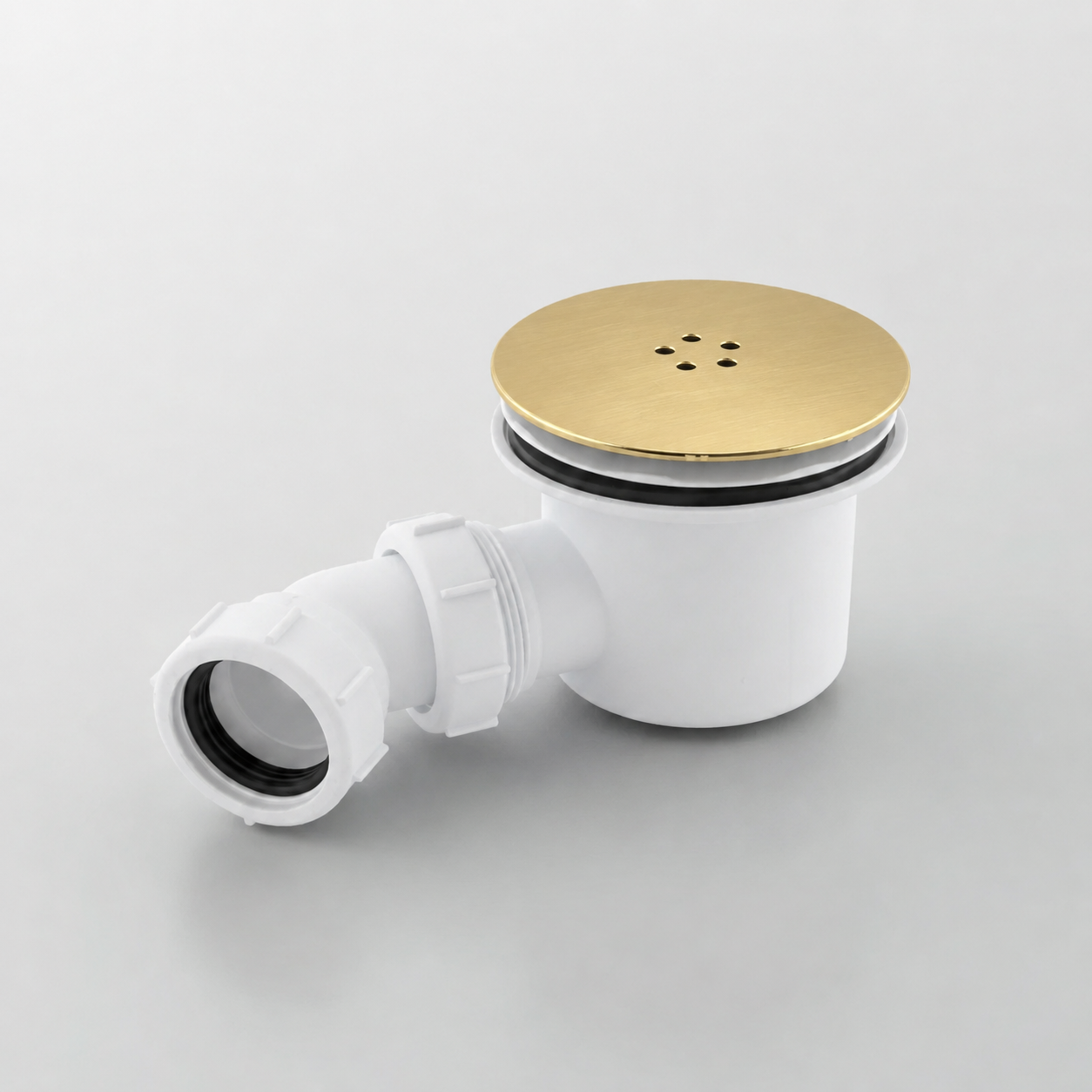 90mm Fast Flow Shower Tray Waste – Brushed Brass
