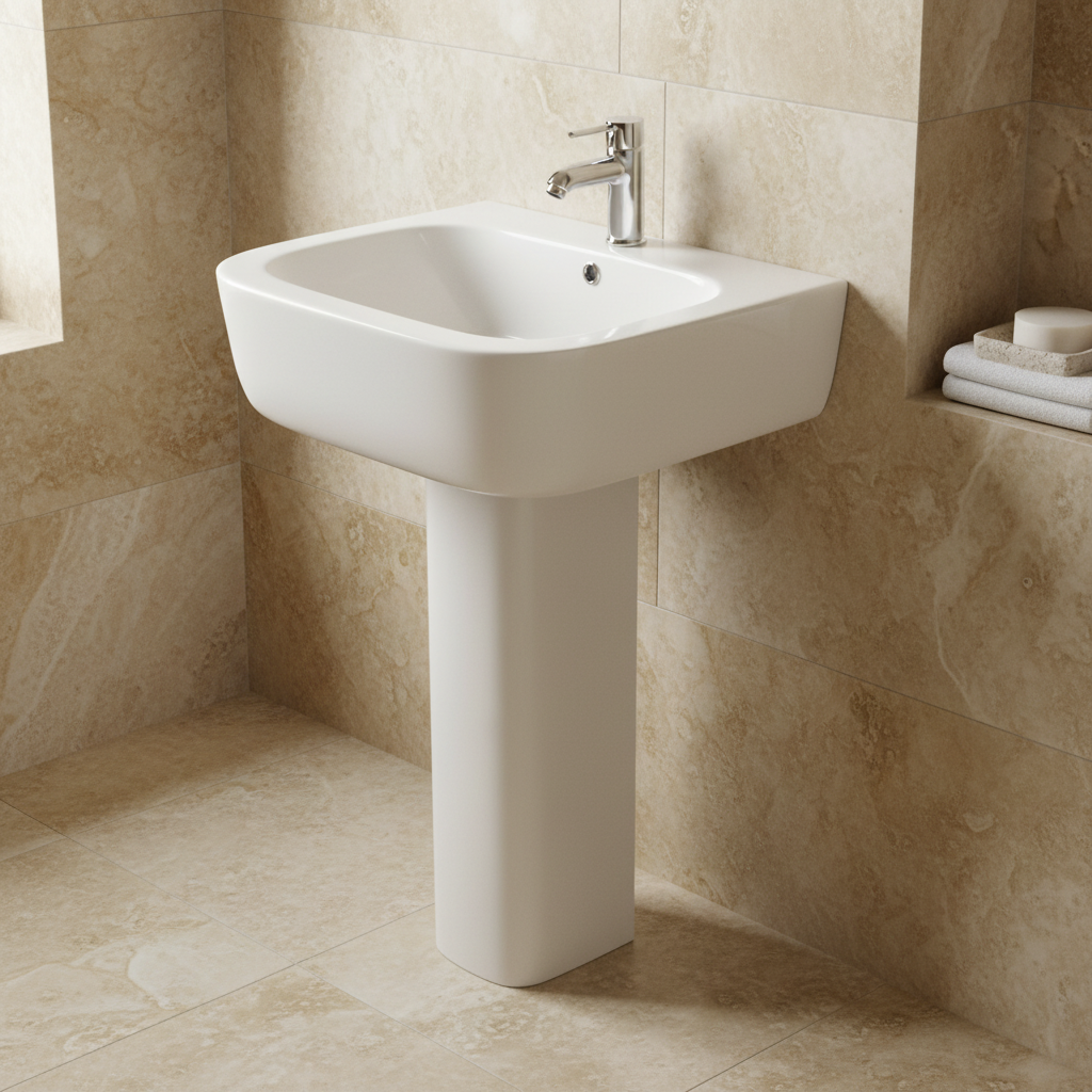 Square Basin and Full Pedestal
