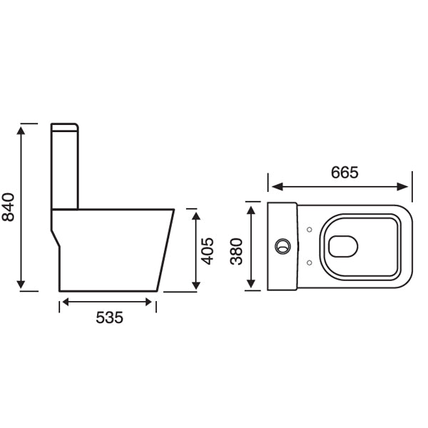 Grace Close Coupled Toilet & Soft Close Seat