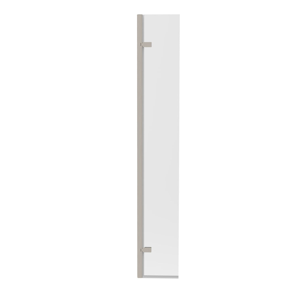 300mm Hinged Wetroom Return Panel – Brushed Nickel