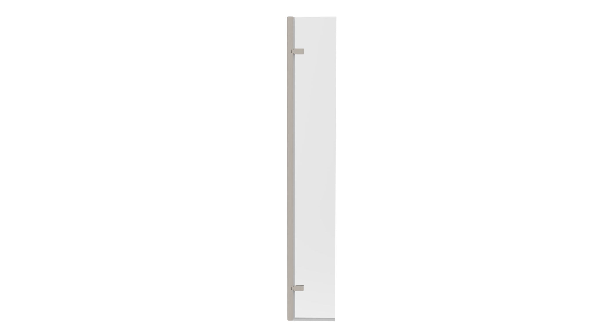 300mm Hinged Wetroom Return Panel – Brushed Nickel