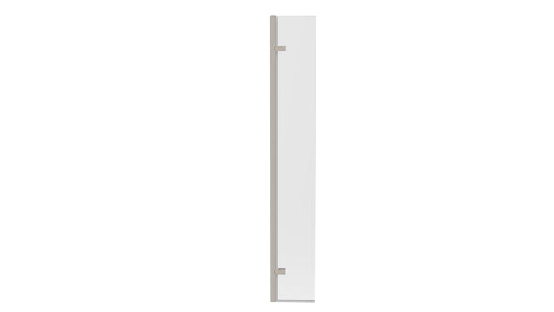 300mm Hinged Wetroom Return Panel – Brushed Nickel