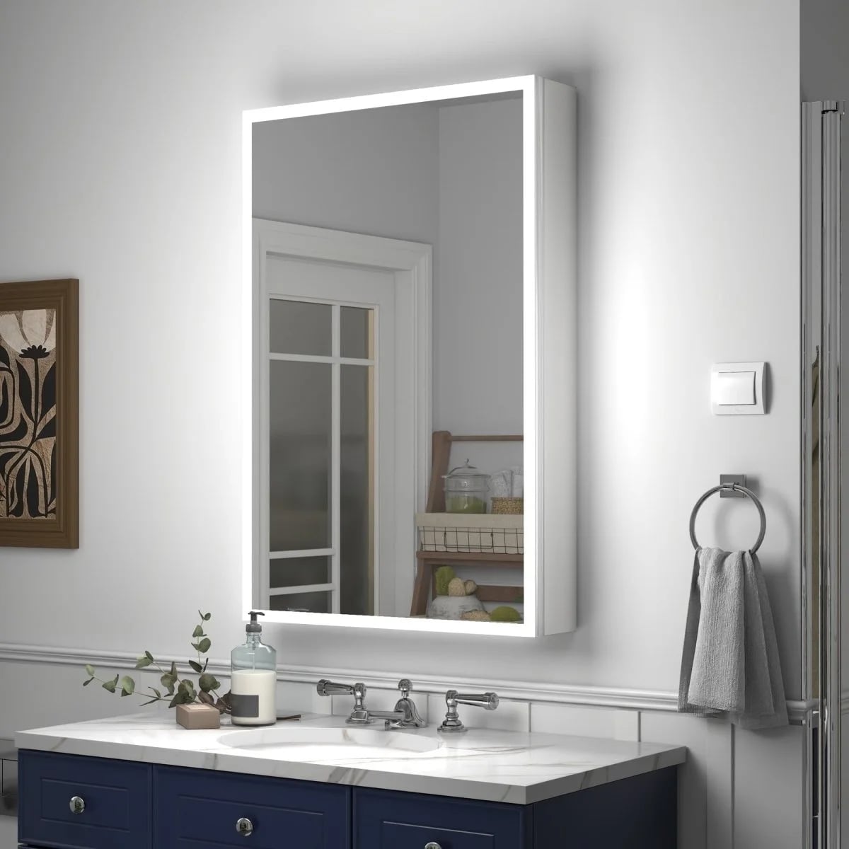 Echo 700x500mm LED Mirror Cabinet