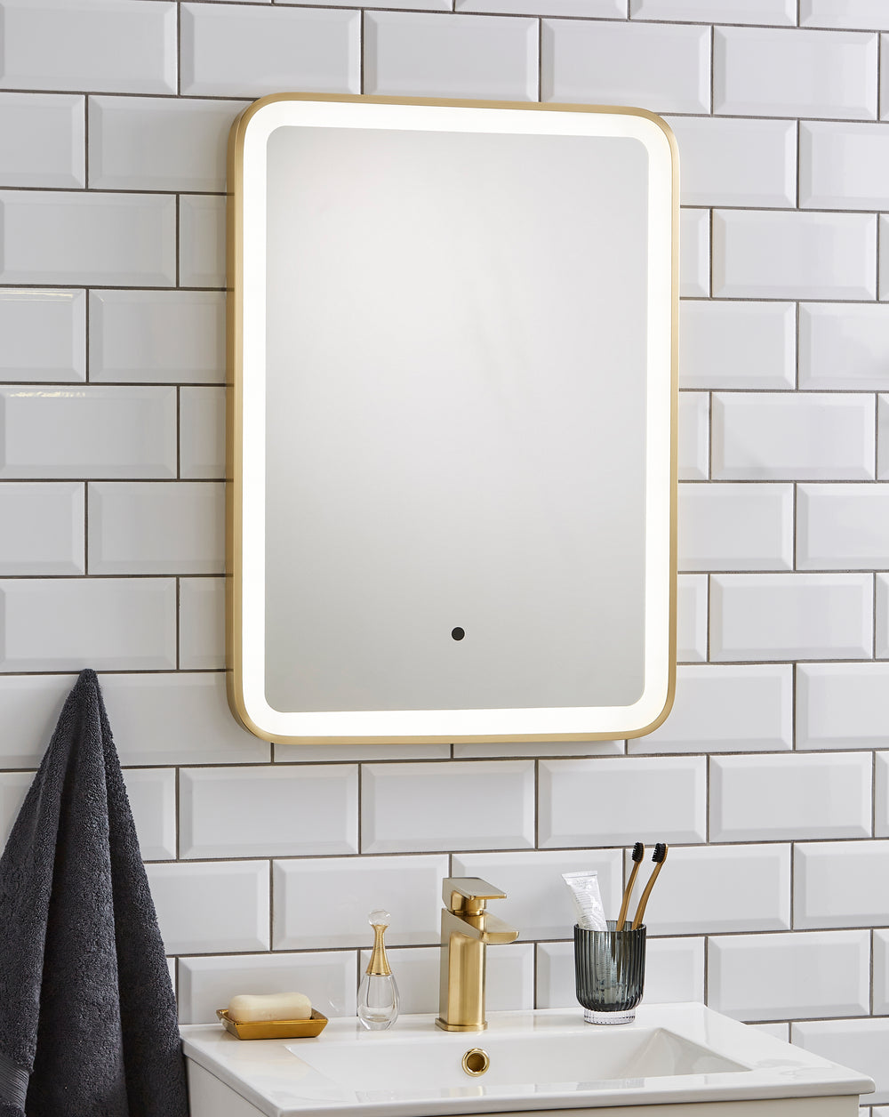 Ottone Square 500x700mm LED Mirror