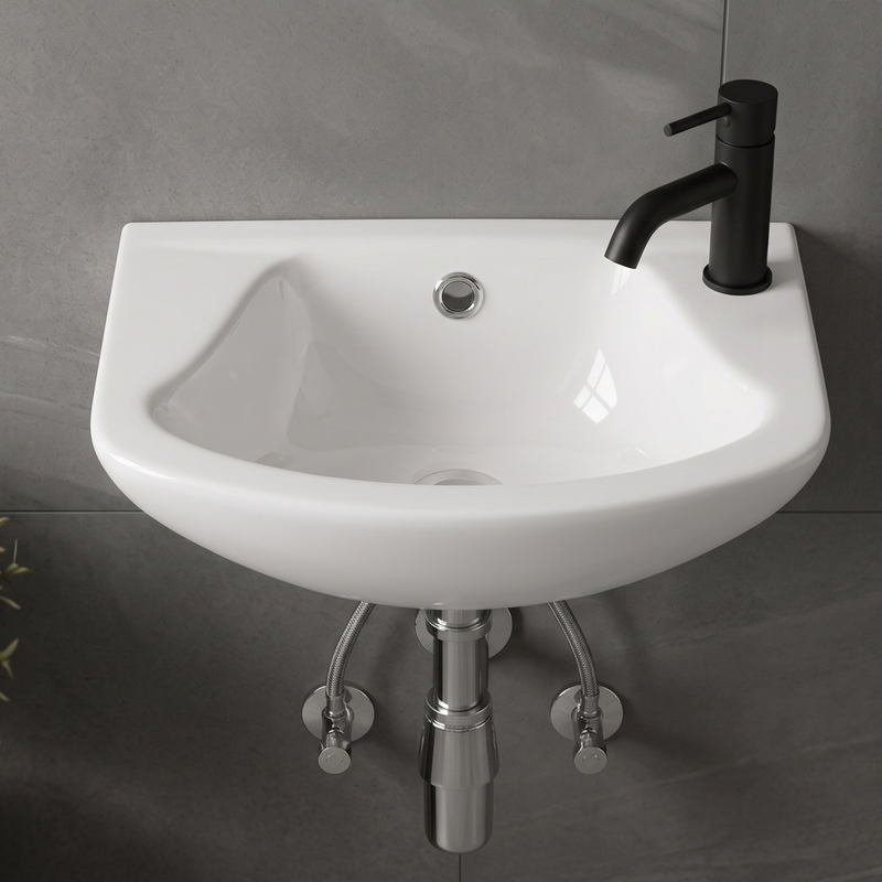 Cloakroom 355mm Wall-Hung Basin