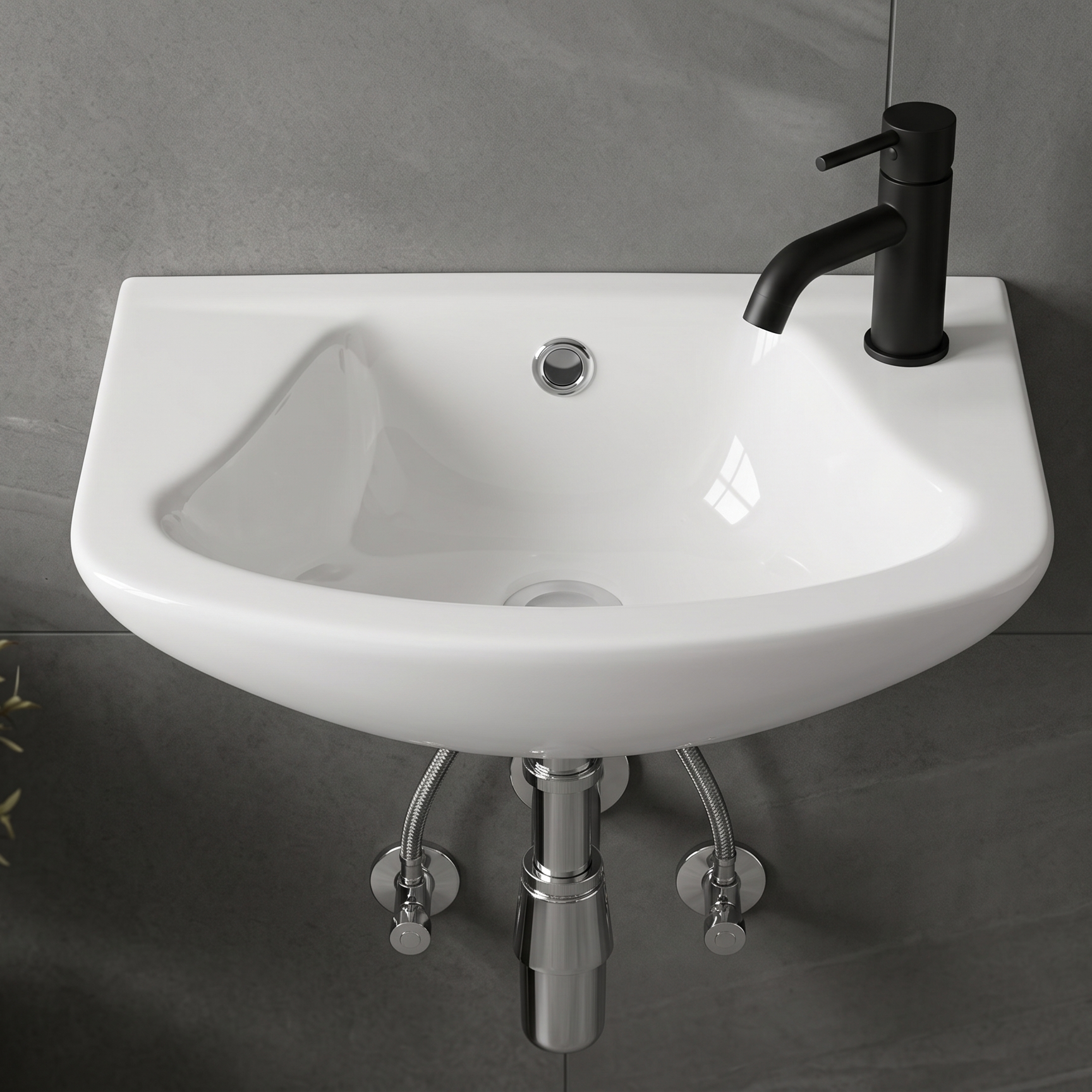 Cloakroom 460mm Wall-Hung Basin