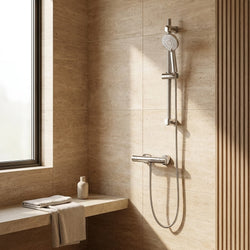 Plan Thermostatic Bar Shower with Adjustable Slide Rail Kit