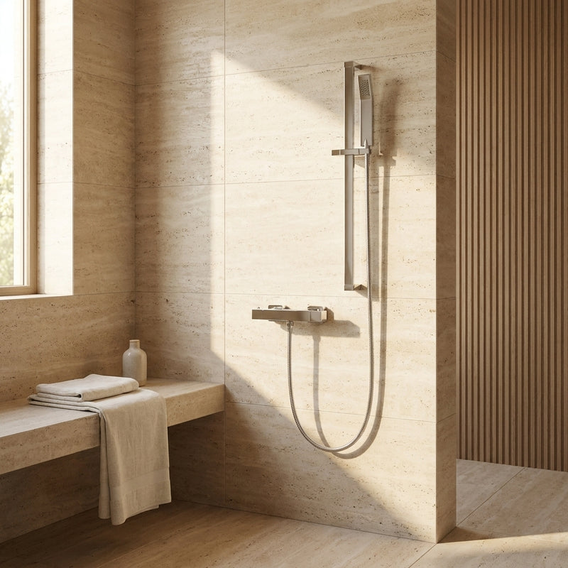 Pure Thermostatic Bar Shower with Adjustable Slide Rail Kit