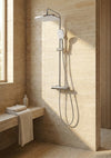 Kolt Shower with Sliding Handset and Drench Head Chrome
