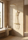 Kolt Shower with Sliding Handset and Drench Head Brass