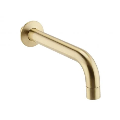 Ottone Wall Mounted Bath Spout – Brushed Brass