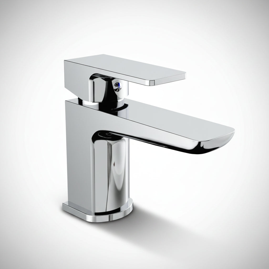 Kolt Mini Mono Basin Mixer with Click Waste – Chrome