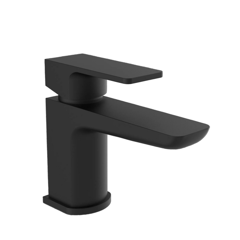 Kolt Mini Mono Basin Mixer with Click Waste – Matt Black