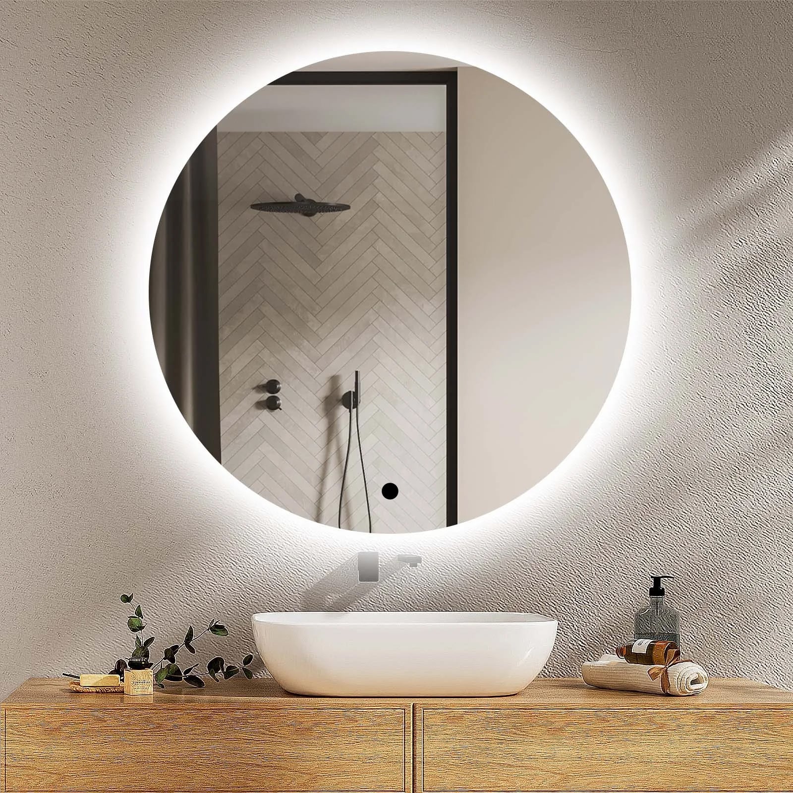 Tucson 600mm Circular LED Mirror