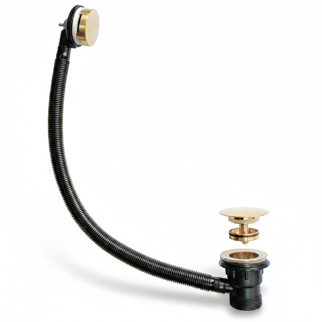 Click Bath Waste Easyclean – Brushed Brass