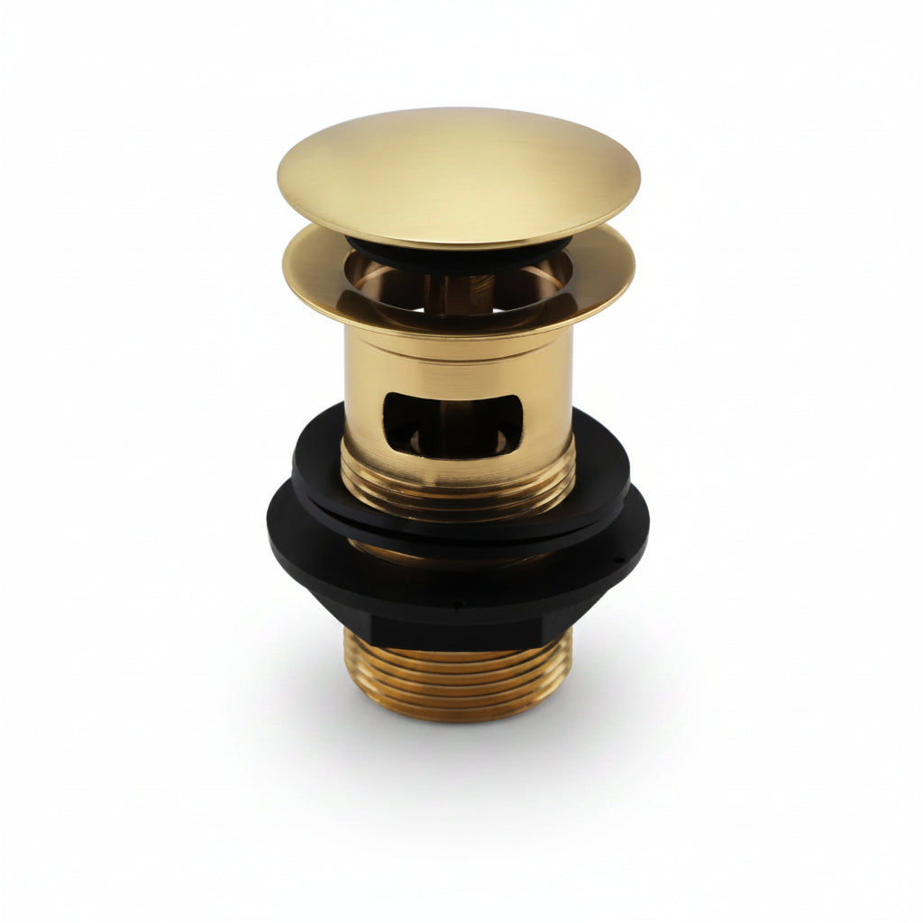 Click Basin Waste Slotted – Brushed Brass