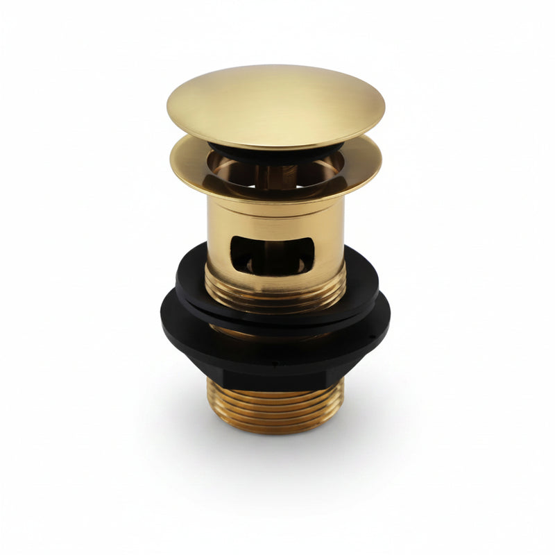 Click Basin Waste Slotted – Brushed Brass