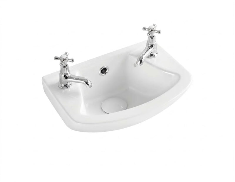 Cloakroom 355mm Wall-Hung Basin 2TH
